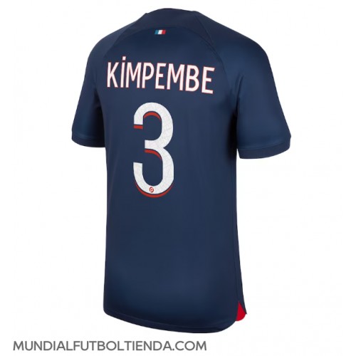 Camiseta Paris Saint-Germain Presnel Kimpembe #3 Primera Equipación Replica 2023-24 mangas cortas